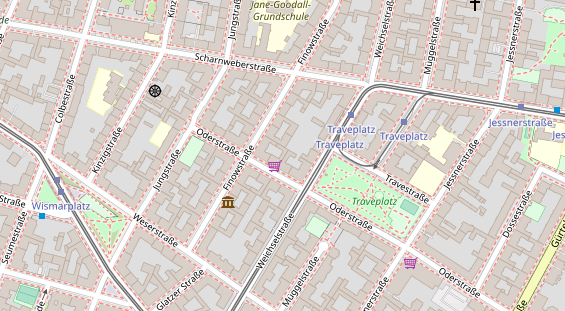 Zahnarzt auf Satellitenbild