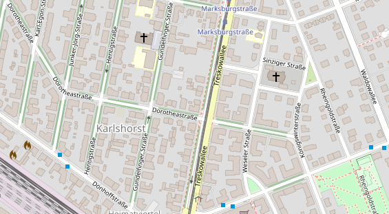 Zahnarzt auf Satellitenbild