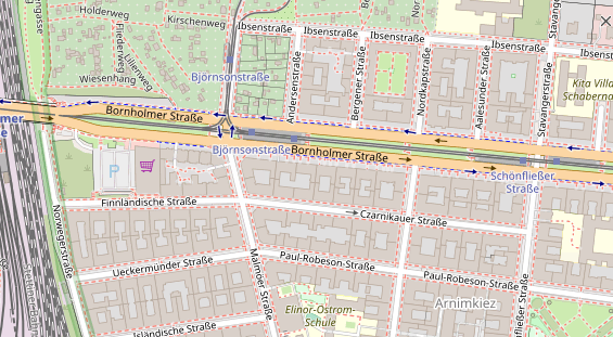 Zahnarzt auf Satellitenbild