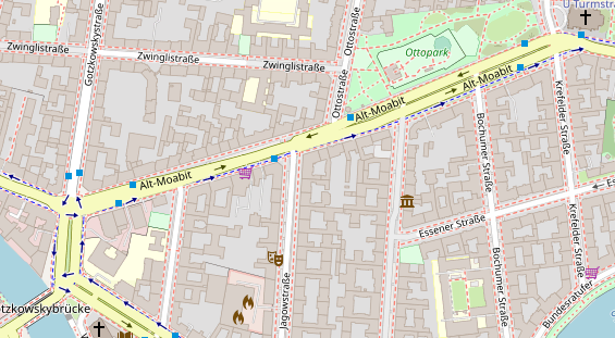 Zahnarzt auf Satellitenbild