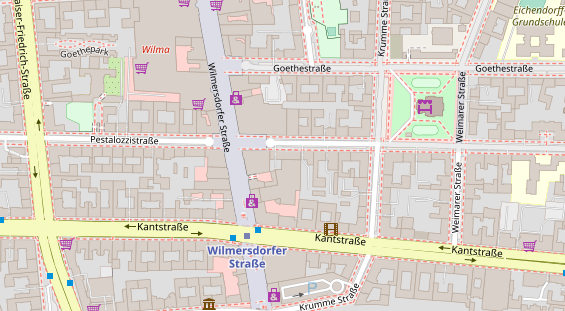 Zahnarzt auf Satellitenbild