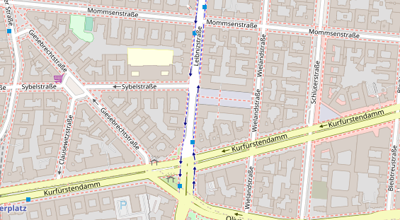 Zahnarzt auf Satellitenbild