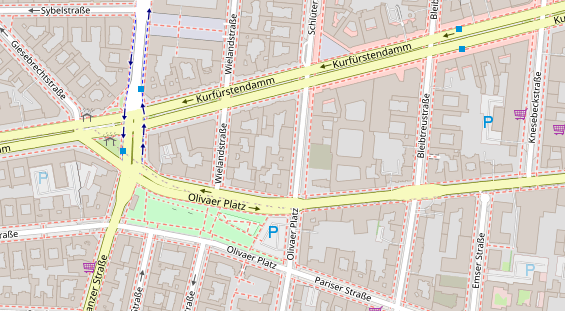 Zahnarzt auf Satellitenbild