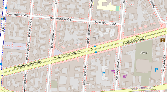 Zahnarzt auf Satellitenbild