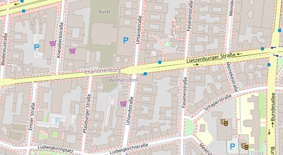 Zahnarzt auf Satellitenbild