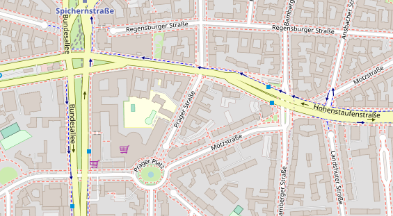 Zahnarzt auf Satellitenbild