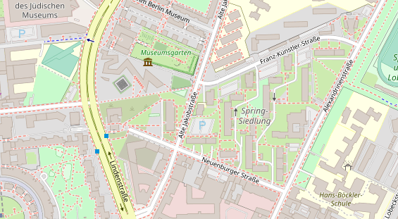 Zahnarzt auf Satellitenbild