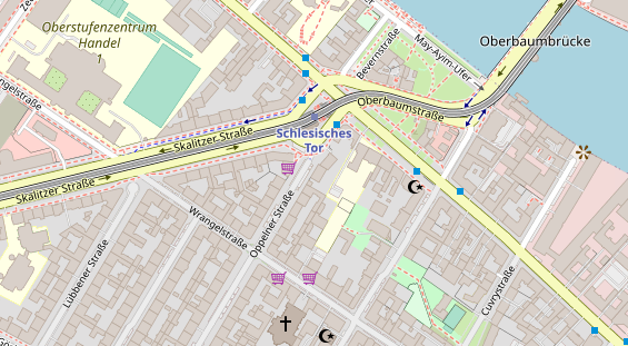 Zahnarzt auf Satellitenbild