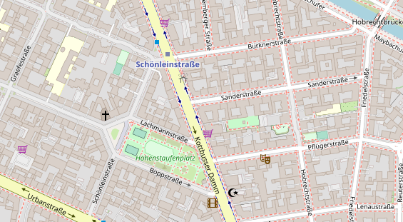 Zahnarzt auf Satellitenbild