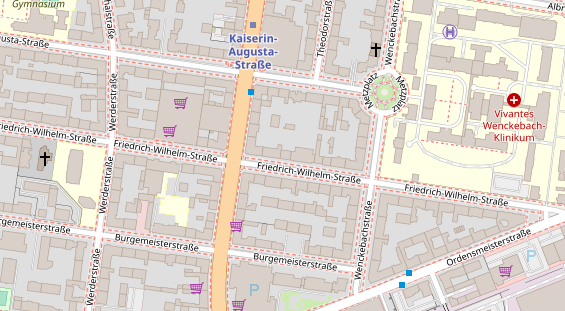 Zahnarzt auf Satellitenbild