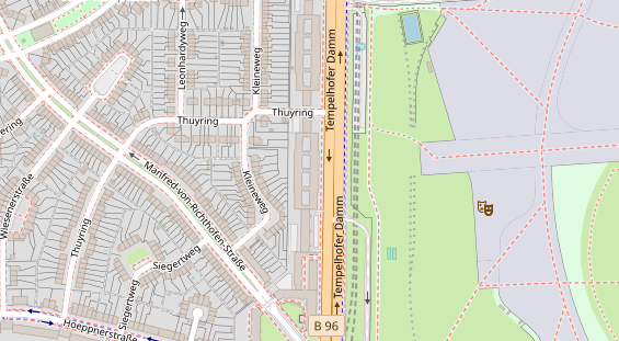 Zahnarzt auf Satellitenbild