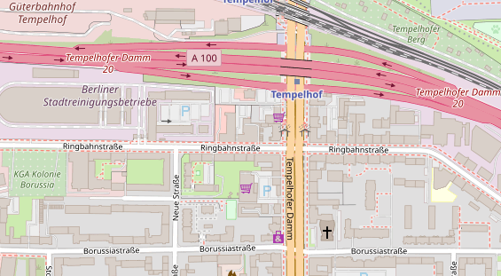 Zahnarzt auf Satellitenbild
