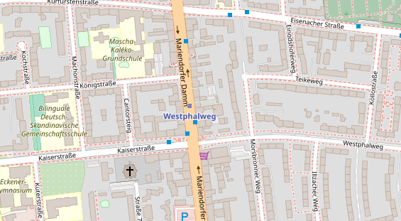 Zahnarzt auf Satellitenbild