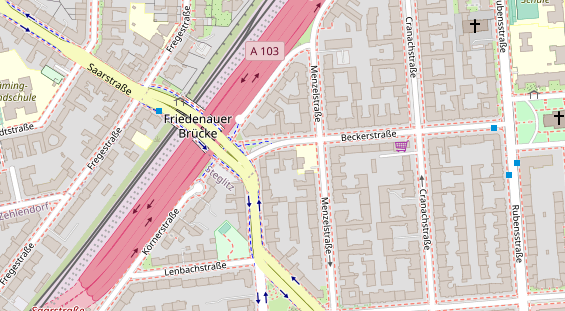 Zahnarzt auf Satellitenbild