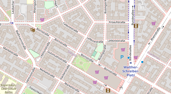 Zahnarzt auf Satellitenbild