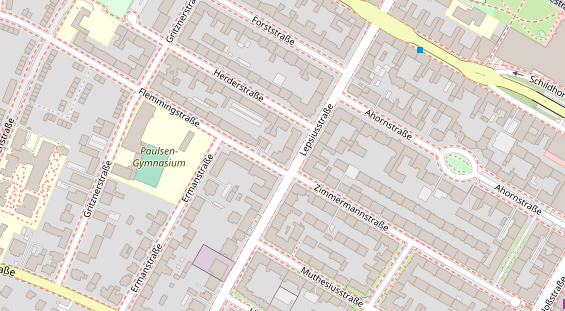 Zahnarzt auf Satellitenbild