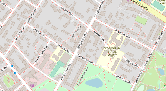 Zahnarzt auf Satellitenbild