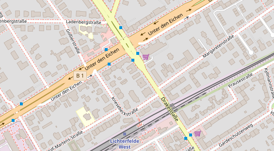 Zahnarzt auf Satellitenbild