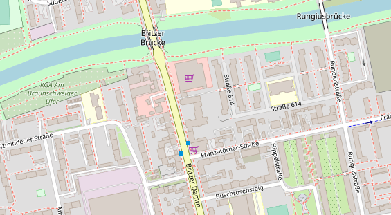 Zahnarzt auf Satellitenbild