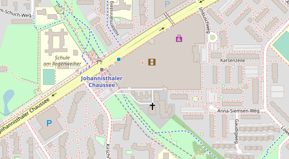 Zahnarzt auf Satellitenbild