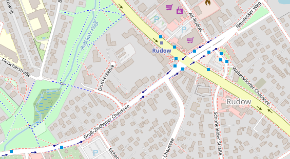 Zahnarzt auf Satellitenbild