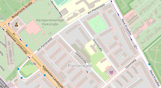 Zahnarzt auf Satellitenbild