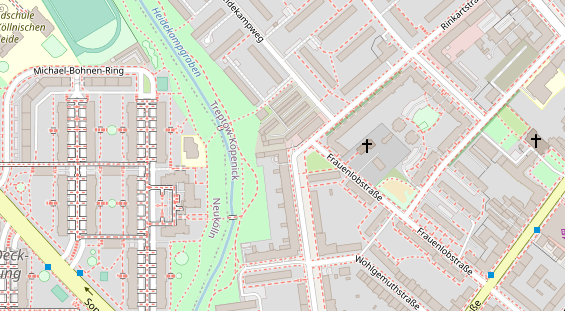 Zahnarzt auf Satellitenbild