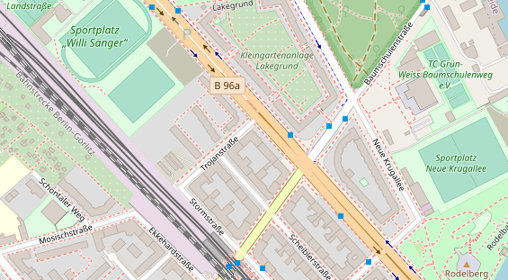 Zahnarzt auf Satellitenbild