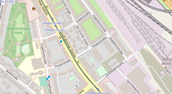 Zahnarzt auf Satellitenbild