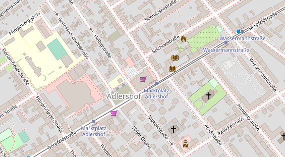 Zahnarzt auf Satellitenbild