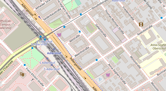 Zahnarzt auf Satellitenbild