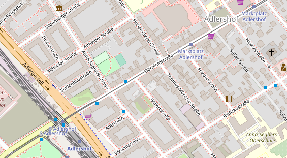 Zahnarzt auf Satellitenbild