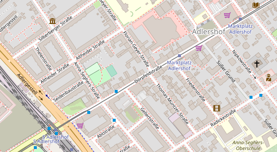 Zahnarzt auf Satellitenbild