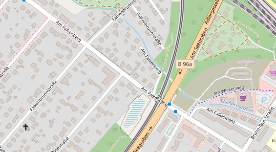 Zahnarzt auf Satellitenbild