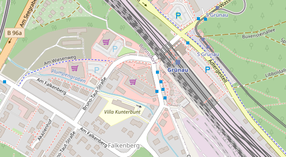 Zahnarzt auf Satellitenbild