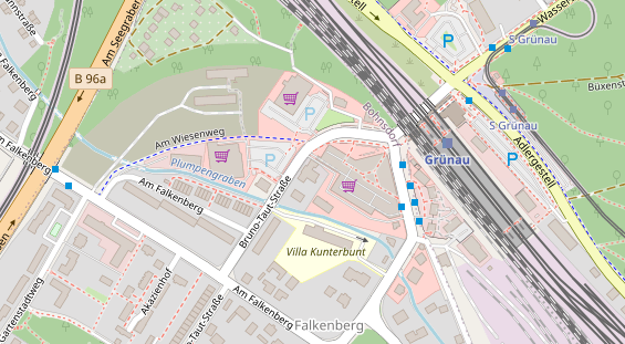 Zahnarzt auf Satellitenbild