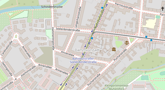 Zahnarzt auf Satellitenbild