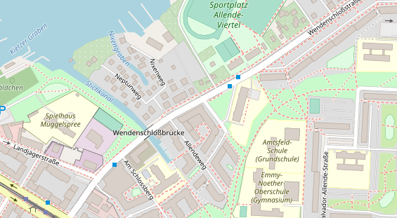 Zahnarzt auf Satellitenbild