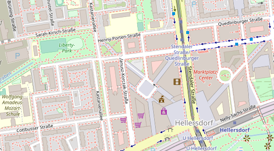 Zahnarzt auf Satellitenbild