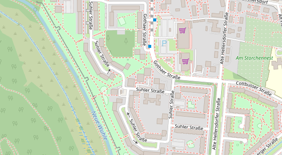 Zahnarzt auf Satellitenbild