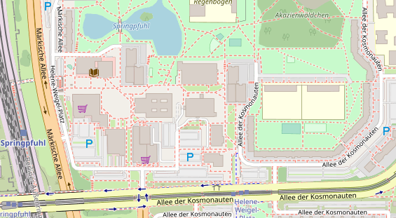 Zahnarzt auf Satellitenbild