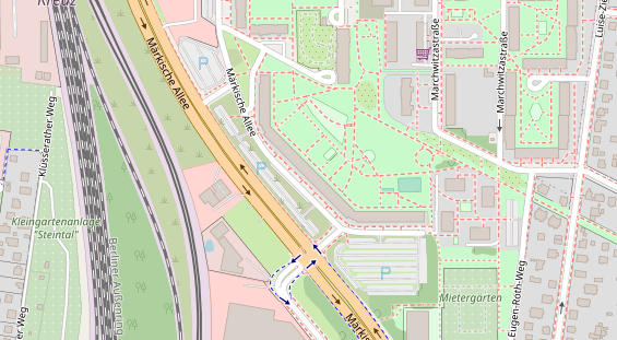 Zahnarzt auf Satellitenbild