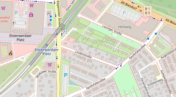 Zahnarzt auf Satellitenbild