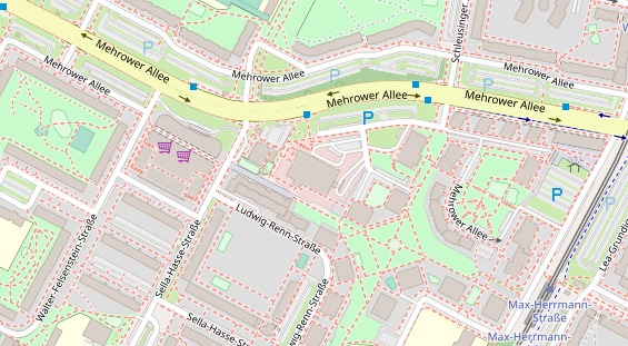 Zahnarzt auf Satellitenbild