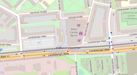 Zahnarzt auf Satellitenbild