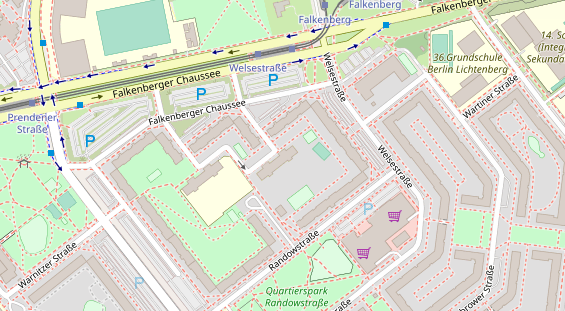 Zahnarzt auf Satellitenbild