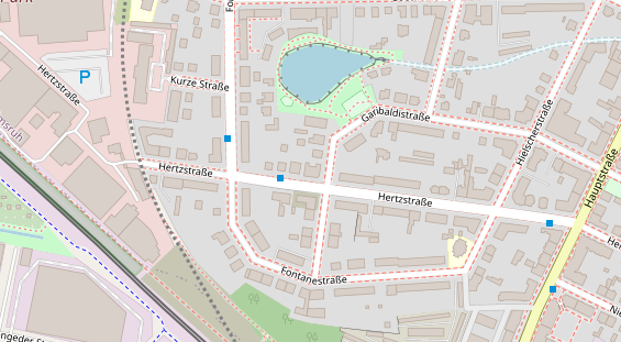 Zahnarzt auf Satellitenbild