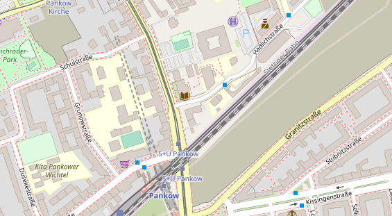 Zahnarzt auf Satellitenbild