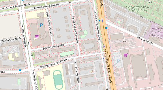 Zahnarzt auf Satellitenbild