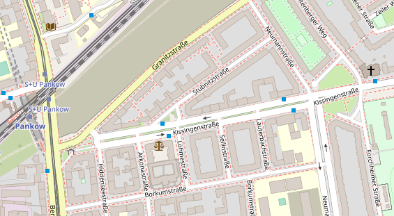 Zahnarzt auf Satellitenbild